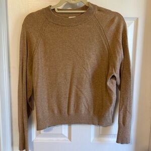 a new day Women's Tan Crew Neck Sweater